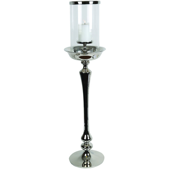 Aluminium Floor Standing Candle Holder 94 cm