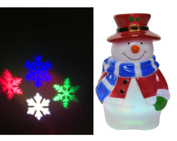 LED Snowman Projector