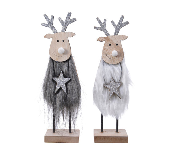 Faux Fur Deer 22cm