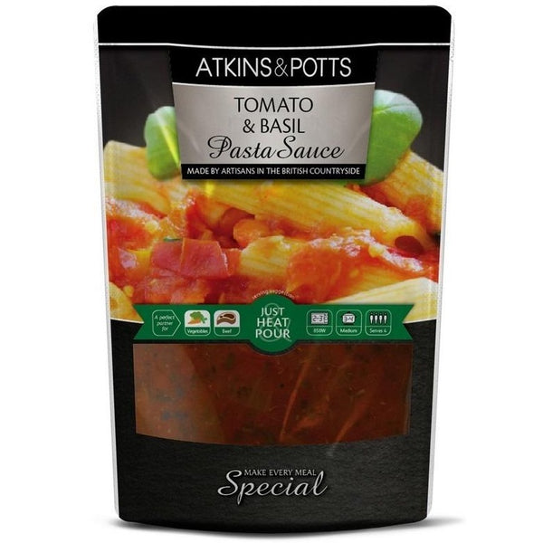 Atkins & Potts Tomato & Basil Pasta Sauce