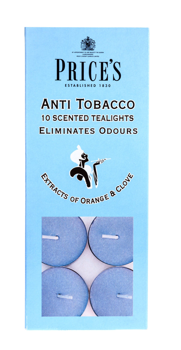 Price's Anti Tobacco Tealights Pack of 10