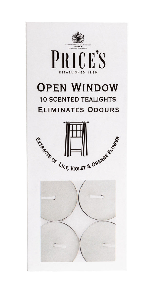 Price's Open Window Tealights Pack of 10