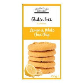 Farmhouse Gluten Free Lemon & White Choc Chip Biscuits