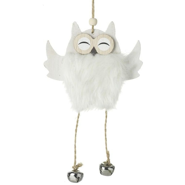 Hanging Wooden Owl