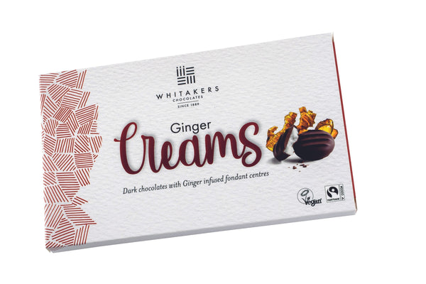 Whitakers Dark Chocolate Ginger Creams 150g