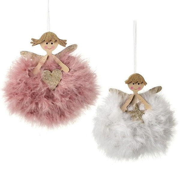 Wooden Hanging Fairy Girl