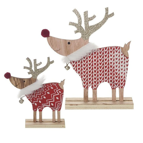Wooden Reindeer Set