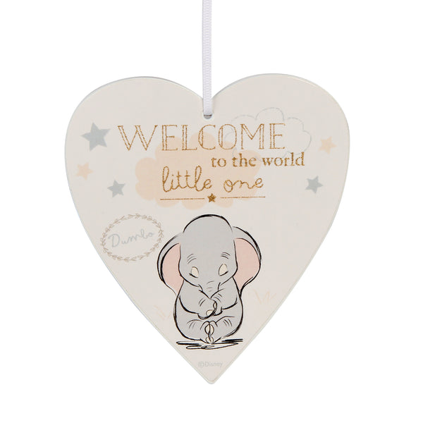 Disney Magical Beginnings Heart Plaque- Welcome to the World