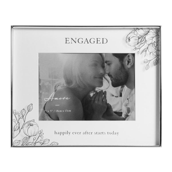 Silver Border Frame 7x5" - Engagment