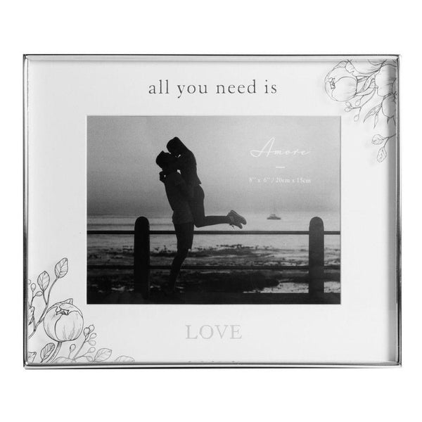 Floral Photo Frame - All You Need Is Love